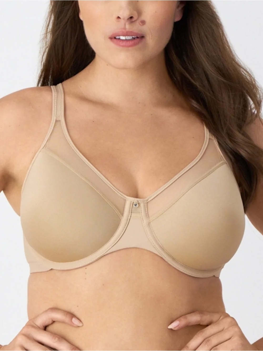 Bali Women's One Smooth U Ultra Light Illusion Neckline Underwire Bra 40DD 3439